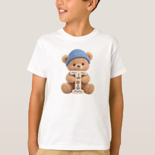 Cute Teddy Bear Initial T Sailor Boys T-Shirt