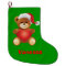 Cute Teddy Bear Kids Christmas Stocking