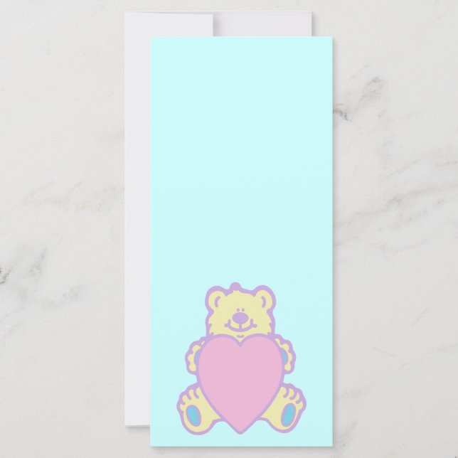Cute Teddy Bear Love Heart (Front)
