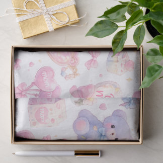 Cute Teddy Bear Mom Clipart Bundle | Pastel Waterc Tissue Paper