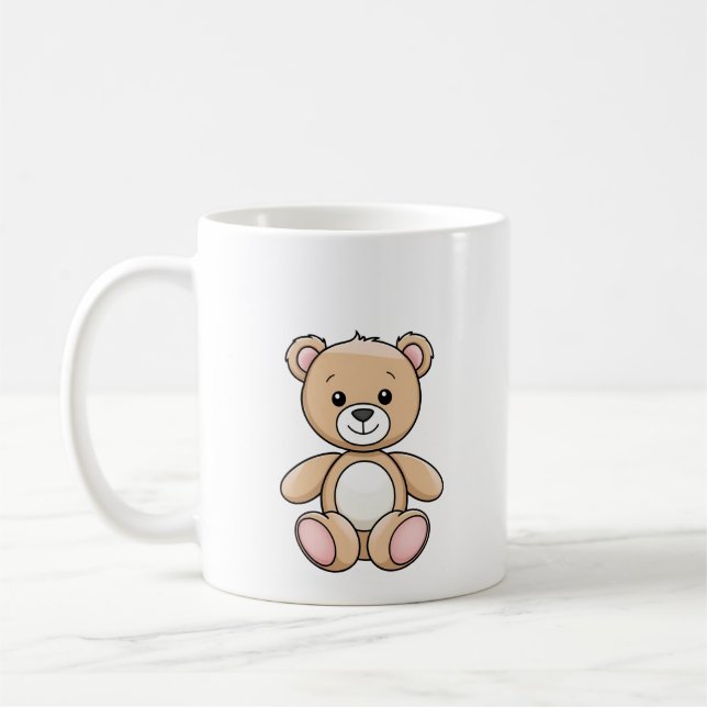 Cute Teddy Bear Mug Gift (Left)