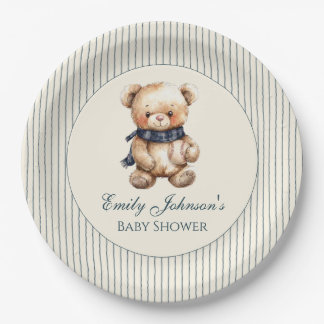 Cute Teddy Bear Paper Plate