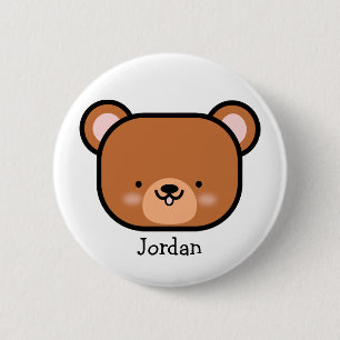Cute Teddy Bear Personalized 2 Inch Round Button