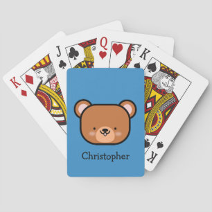 Cute Teddy Bear Personalized Playing Cards