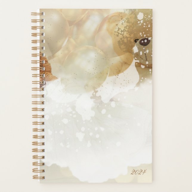 Cute Teddy Bear Planner And Calendar  (Front)