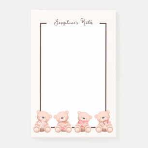 Cute Teddy Bear Post-it Notes