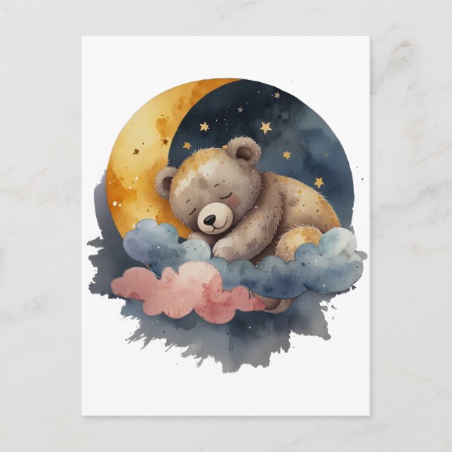 Cute Teddy Bear Postcard (Front)