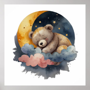 Cute Teddy Bear Poster