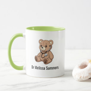 Cute Teddy Bear Stethoscope Doctor Pediatrician Mug