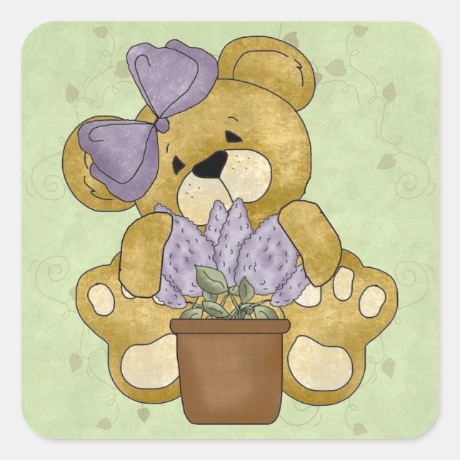 Cute Teddy Bear Stickers (Front)