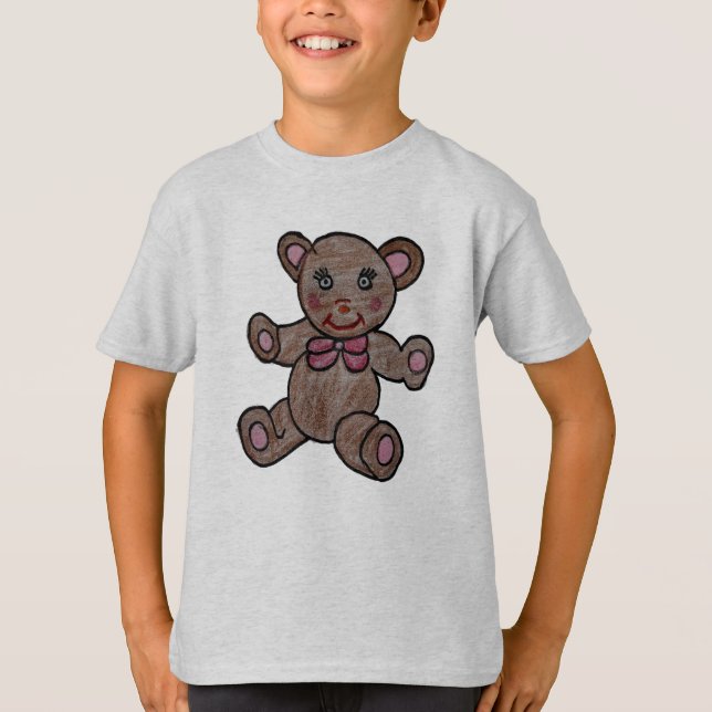 Cute Teddy Bear T-shirt (Front)