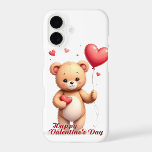 Cute Teddy Bear with Heart – Happy Valentine’s Day