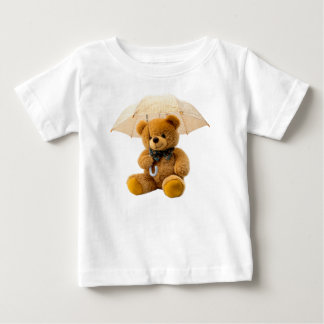 Cute Teddy Bear with Umbrella  Baby T-Shirt