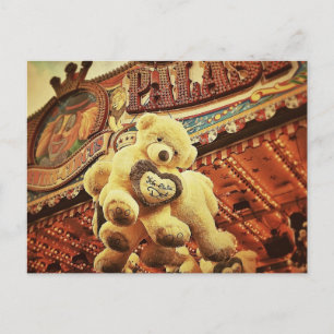 Cute Teddy Bears at the Carnival Postcard