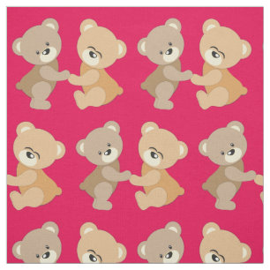 Cute Teddy Bears Fabric