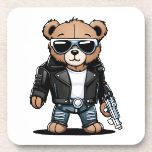 Cute Teddy Memes Coaster