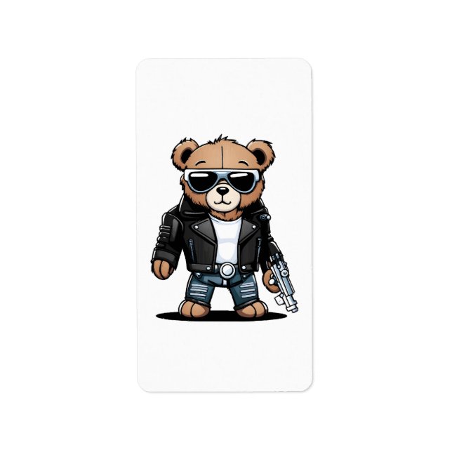 Cute Teddy Memes Label (Front)
