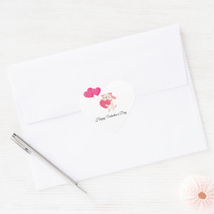 Cute Teddy Valentine's Day Stickers