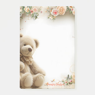 Cute Tedyy Bear 5.5" x 6" Notepad - 40 pages