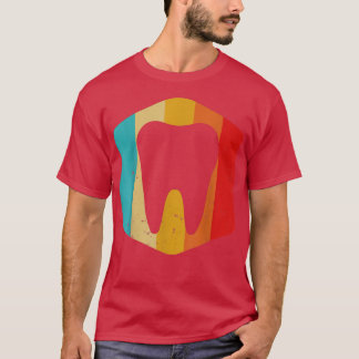 Cute Teeth Art For Men Women Dental Hygienist Assi T-Shirt