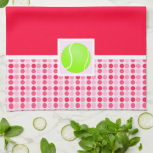 Cute Tennis Ball Kitchen Towel