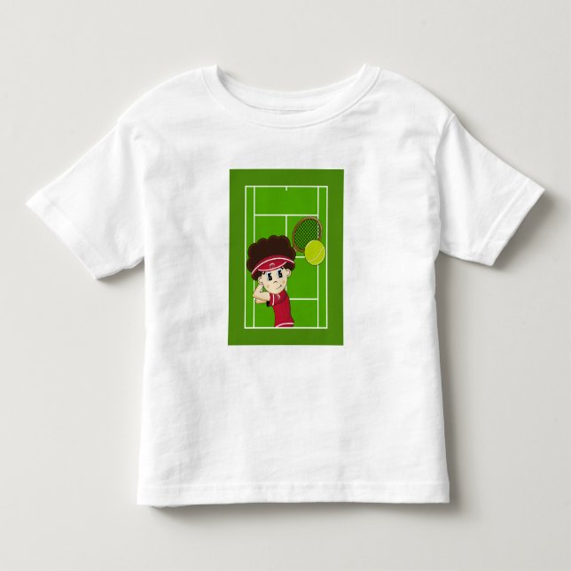 Cute Tennis Boy Tee (Front)