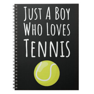 Cute Tennis Boys Notebook