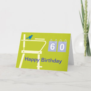 Cute tennis card for birthday