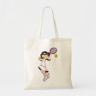 Cute Tennis Girl Tote Bag