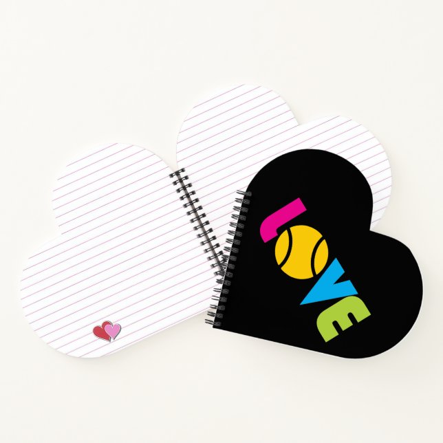 Cute Tennis  LOVE -   Notebook (Inside)