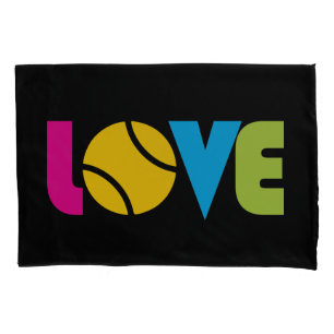 Cute Tennis  LOVE -   Pillowcase