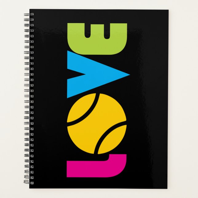Cute Tennis  LOVE -   Planner (Front)