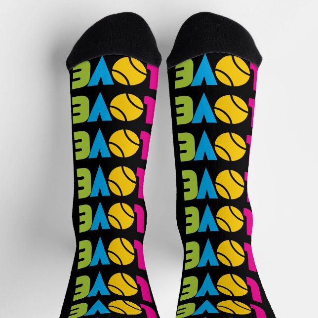 Cute  Tennis  LOVE -  Socks (Top)