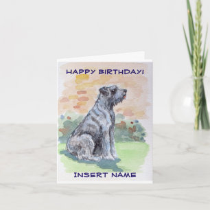 Cute Terrier Dog Birthday Card