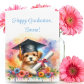 Cute Terrier Dog Happy Graduation  Card