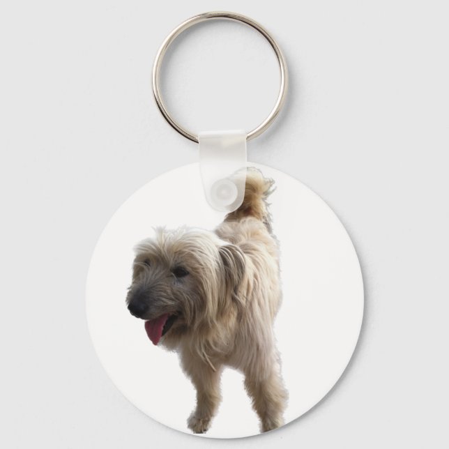 Cute Terrier Keychain (Front)
