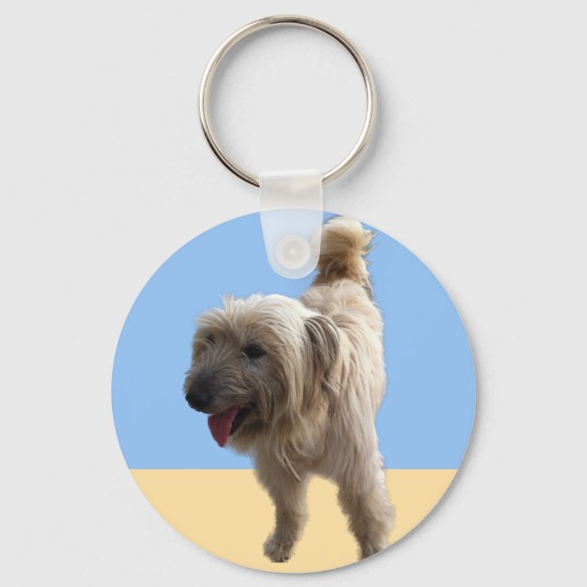 Cute Terrier Keychain (Front)