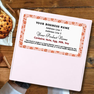 Cute Texas Cottage Food Law étiquette cookies