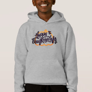 Cute Text on pumpkin for Thanksgiving Hoodie