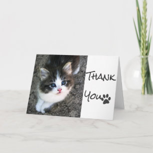 CUTE "Thank You" Customizable Personalizable Thank You Card