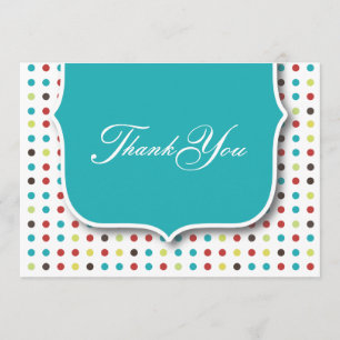 Cute Thank You Flat Card