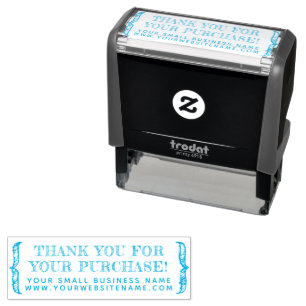 Cute Thank You for your Purchase Small Business Self-inking Stamp