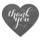CUTE THANK YOU HEART SEAL modern plain chalkboard