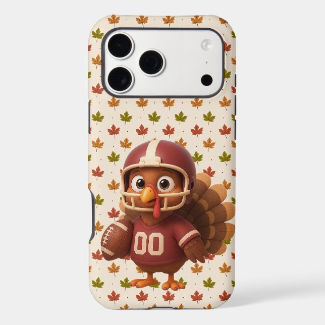 Cute Thanksgiving day football turkey (Verso)