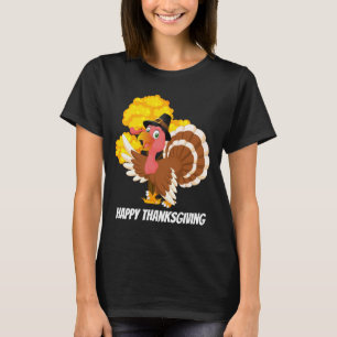 Cute Thanksgiving dinde ajouter le message t-shirt