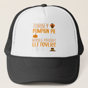 Cute Thanksgiving Family Turkey Pumpkin Pie Stuffi Trucker Hat