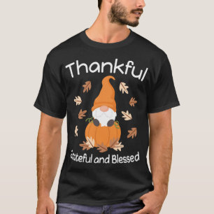 Cute Thanksgiving Gnome Autumn Gnomes Fall Pumpkin T-Shirt