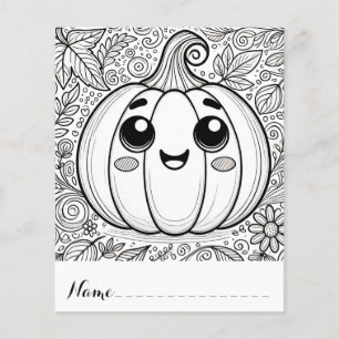 Cute Thanksgiving Pumpkin Colouring Pages