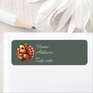 Cute Thanksgiving turkey customizable
