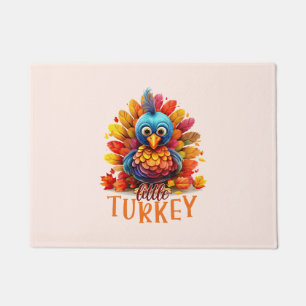 Cute Thanksgiving Turkey Doormat